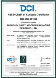 祝贺深圳市鼎翼木箱包装设计有限公司2025年一次性成功通过FSC森林认证并取得证书